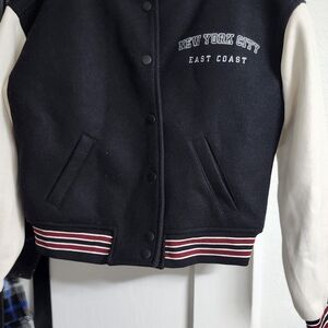 Black and White Varsity Jacket